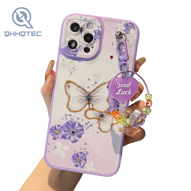 camera lens protection with pendant customized phone cases for iphone