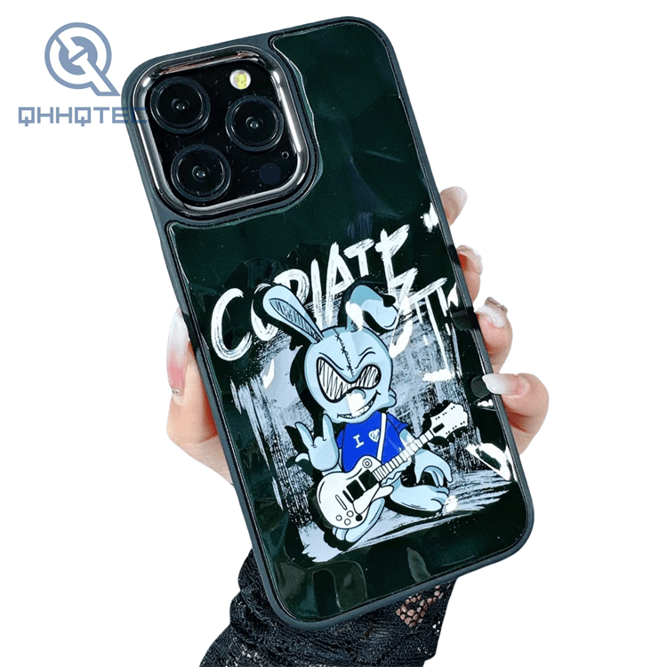 cartoon color printing glitter cool phone cases for iphone
