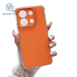 three in one transparent border shock absorbing phone case for iphon15