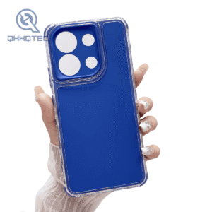 three in one transparent border shock absorbing phone case for iphon15