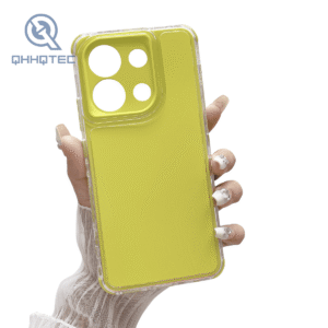 three in one transparent border shock absorbing phone case for iphon15