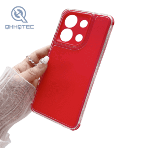 three in one transparent border shock absorbing phone case for iphon15