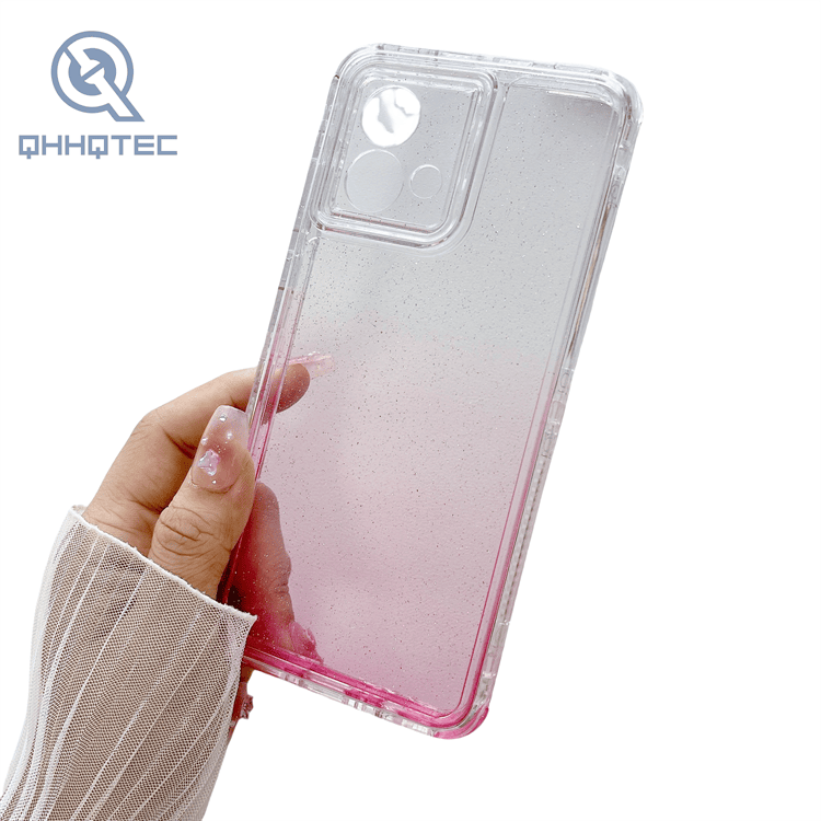 2024 new screen protection gradient colors 3 in 1 detachable phone cases for motorola customizable logo cases (复制)