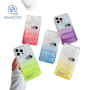2 in 1 transparent gradient color down filled garment case