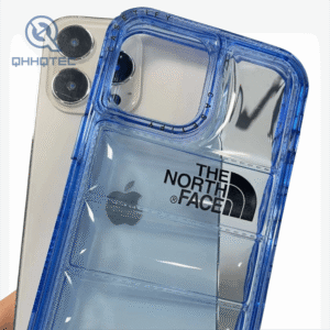 colorful down jacket transparent 3 in 1 phone cases for iphone
