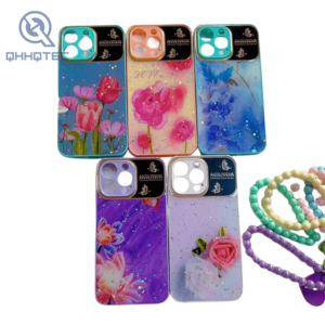 big window rose glitter phone cases for iphone