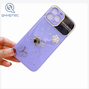 large window glitter love heart phone cases for iphone