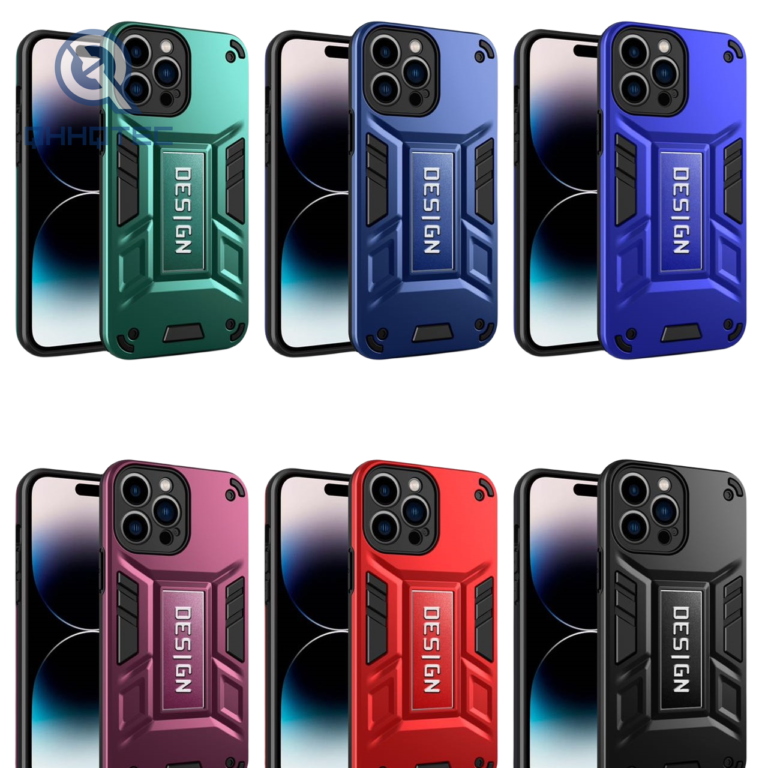 3 in 1 cool style men phone case with invisible bracket
