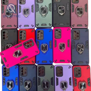 colorful tpu+pc material phone case with ring stand