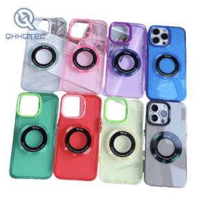 logo hole magnetic charging iphone pretty hard cases