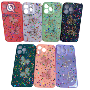 butterfly knot colorful fragment phone cases for iphone