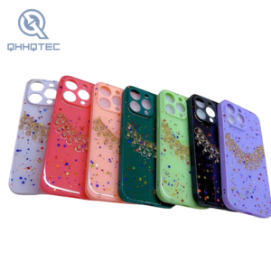 diamond gold chain glitter phone cases for iphone 15 pro