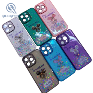 hello patterns bow tie decoration epoxy phone case