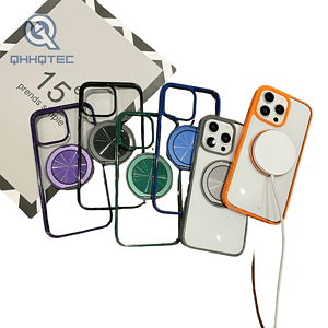 transparent magnetic phone case for iphone15