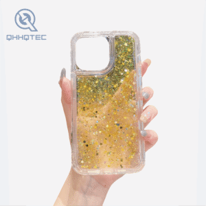 transparent sequin shining phone cases for iphone