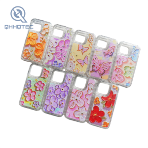 3 in 1 partial painting spring theme epoxy case
