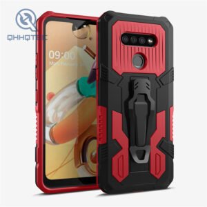 hybrid armor kickstand magneitc clip phone cases for lg