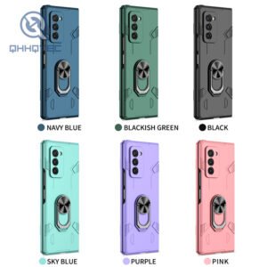 2 in 1 magnetic with ring holder phone cases for samsung