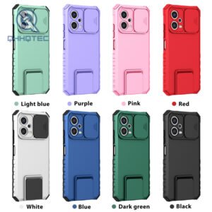 hybrid 2 in 1 armor bracket phone cases for redmi