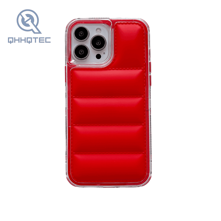 hot sale 3 in 1 downjacket cell phone case for iphone 16