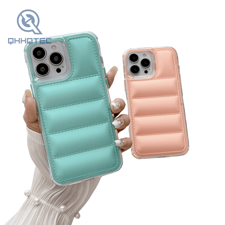 hot sale 3 in 1 downjacket cell phone case for iphone 16