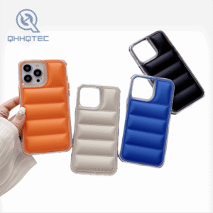 hot sale 3 in 1 downjacket cell phone case for iphone 16