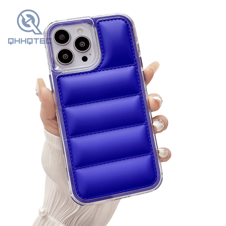 hot sale 3 in 1 downjacket cell phone case for iphone 16