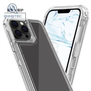 three in one white transparent phone case for iphone 13