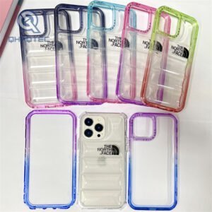 3 in 1 transparent down jacket iphone 14 pro max phone cases
