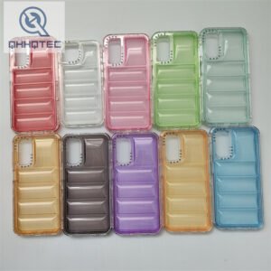 three in one down jacket texture phone case for iphone 15 pro