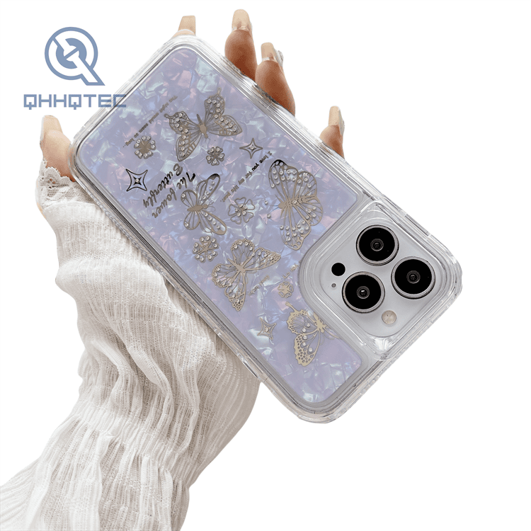 three in one diamond girl phone cases for iphone