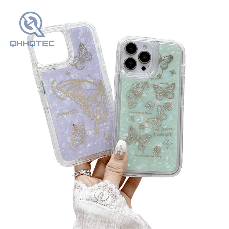 three in one diamond girl phone cases for iphone