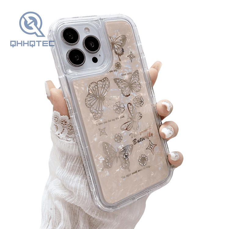 three in one diamond girl phone cases for iphone