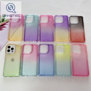 three in one gradient phone case