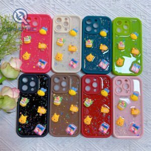 cute winnie pooh bear theme pattern decoration phone cases