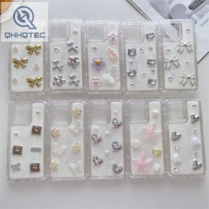 hot diamond patches beautiful 3 in 1 phone case (复制)