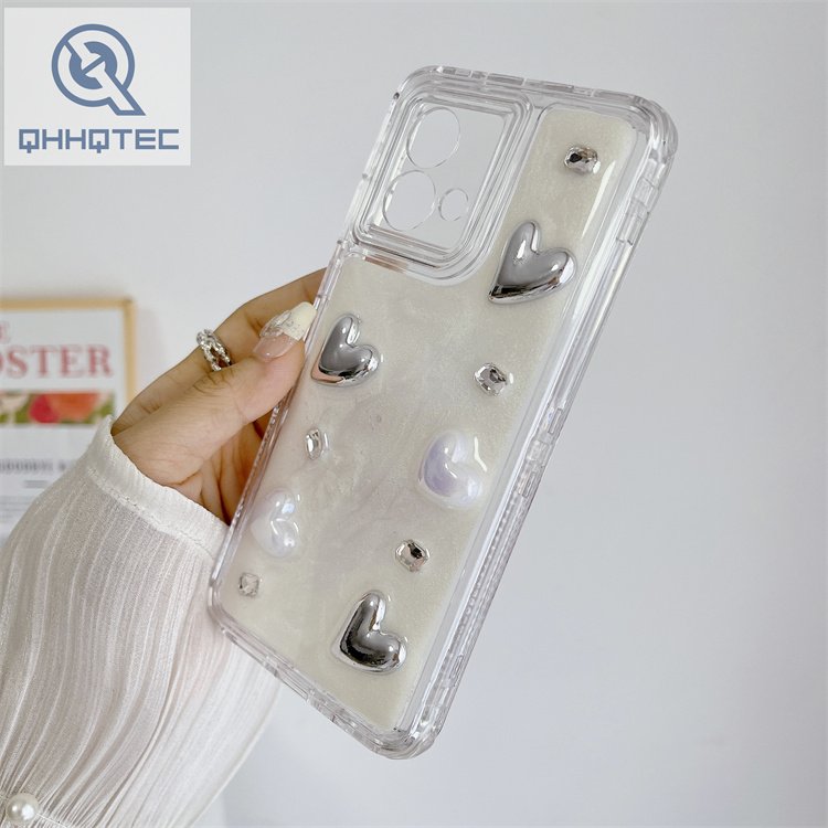 hot diamond patches beautiful 3 in 1 phone case (复制)