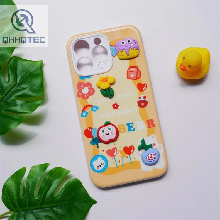 food theme 3d dolls decoration colorful case