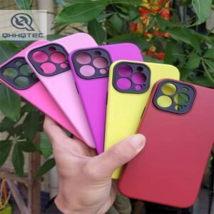 oil injection pure color smooth phone case