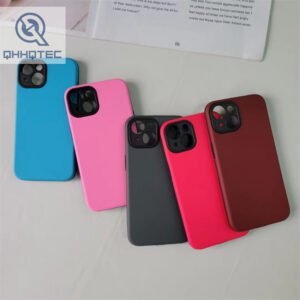 oil injection pure color smooth phone case