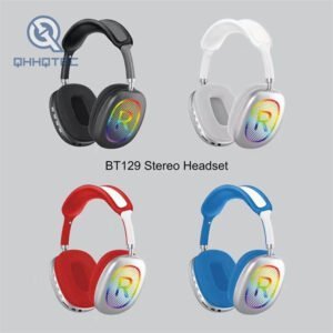 bt129 stereo headset bluetooth wireless earbuds earphones