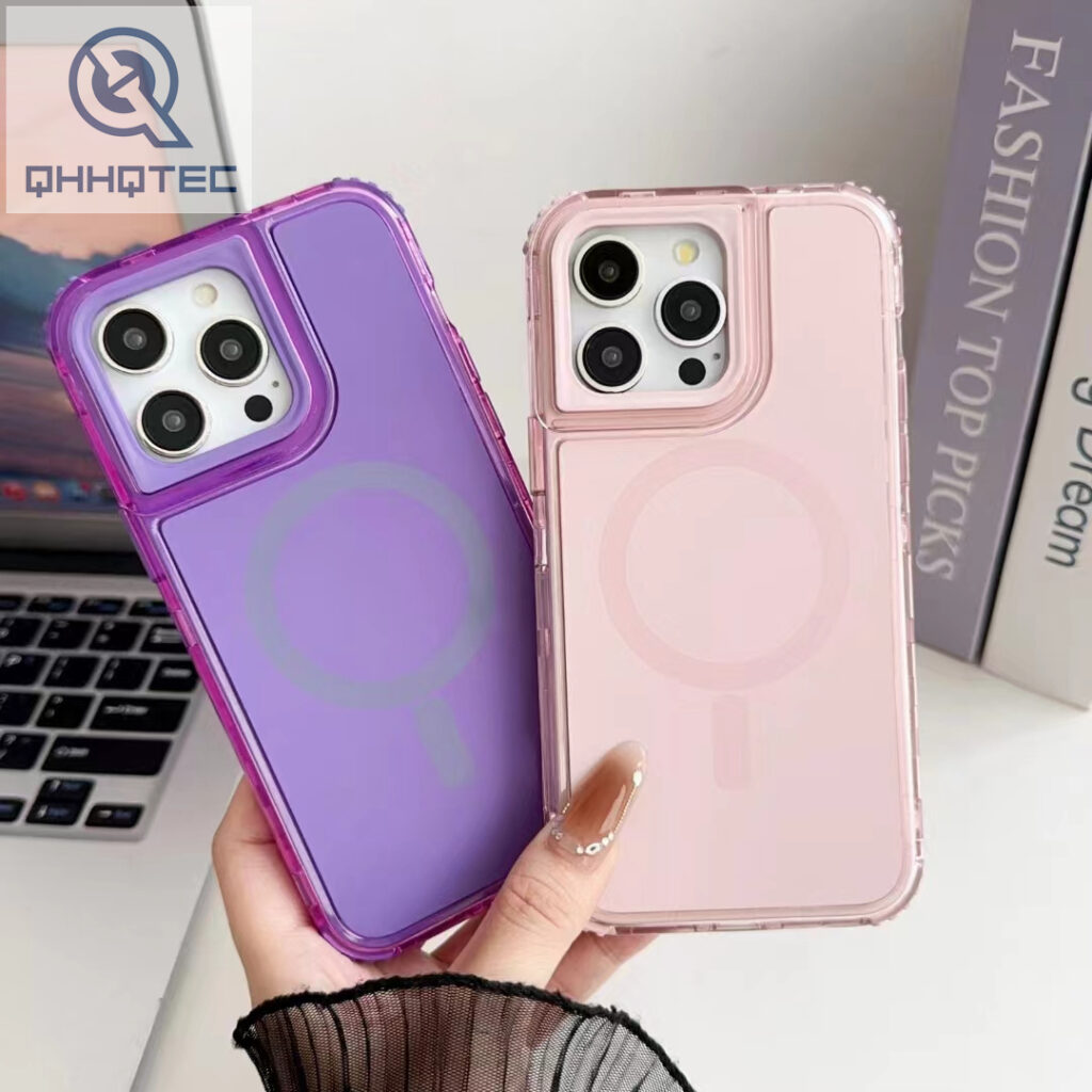 magsafe 3 in 1 pure color phone case
