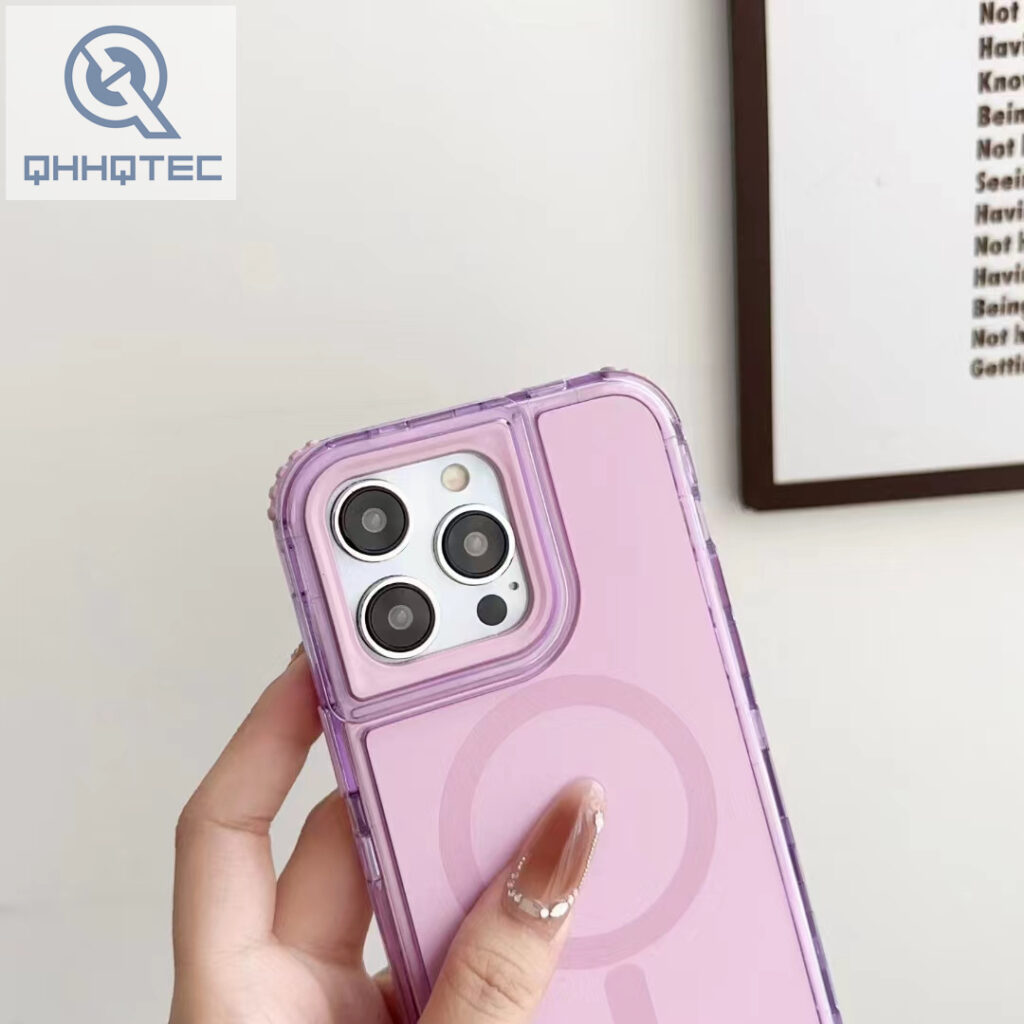 magsafe 3 in 1 pure color phone case