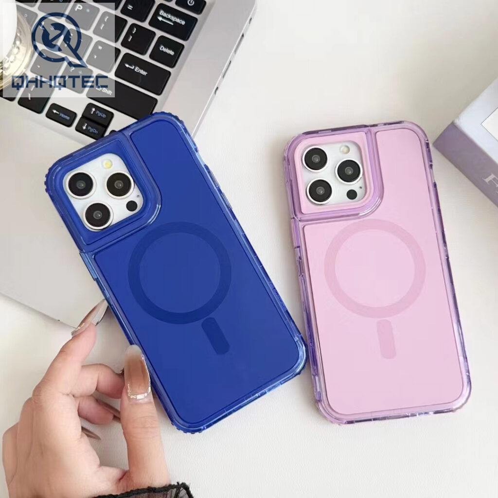 magsafe 3 in 1 pure color phone case