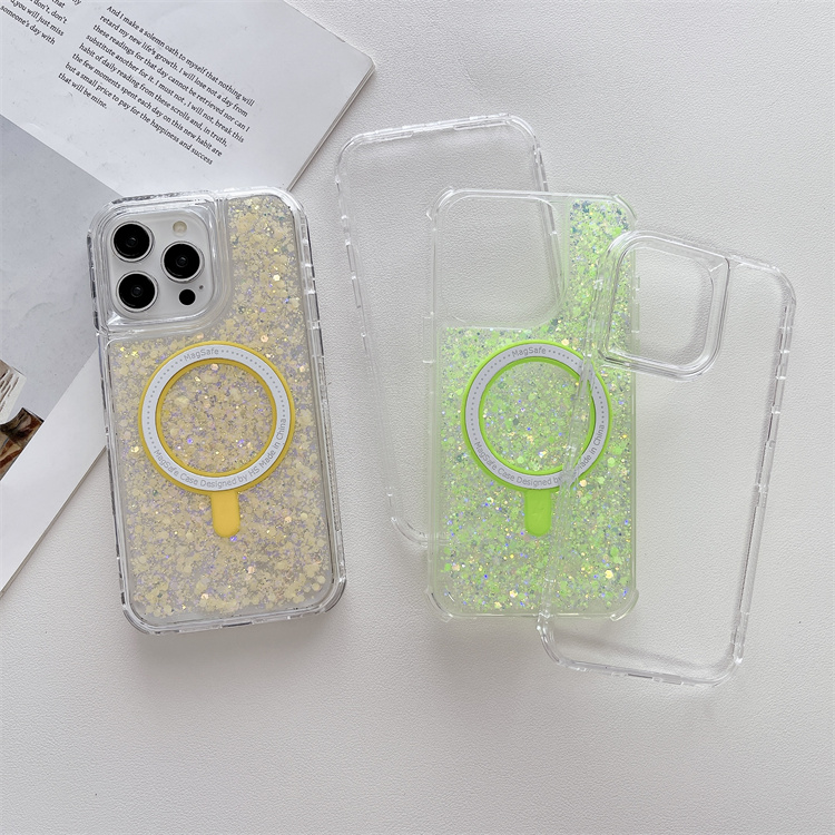 magsafe case design 3 in 1 shining case