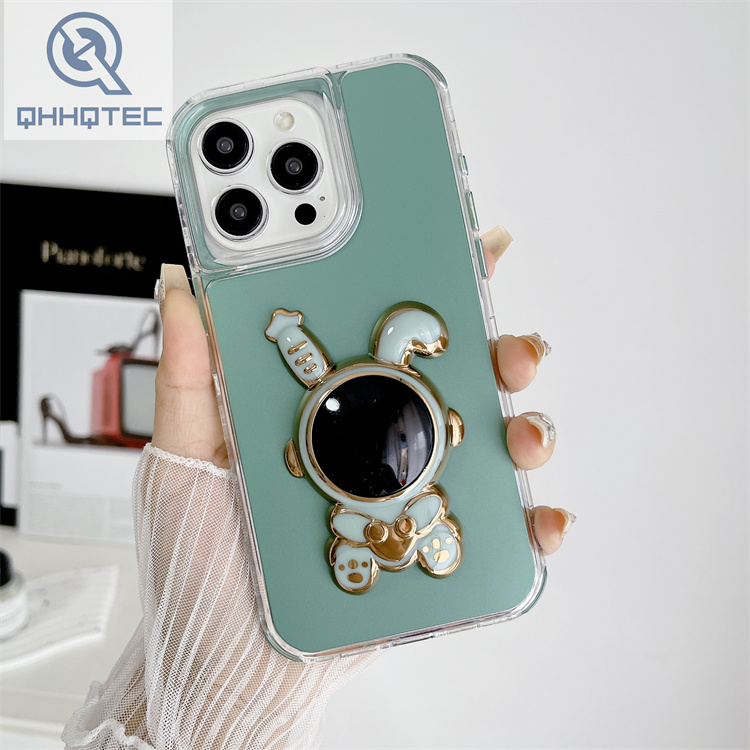 3d astronaut bunny 3 in 1 design phone case