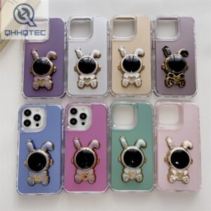 3d astronaut bunny 3 in 1 design phone case