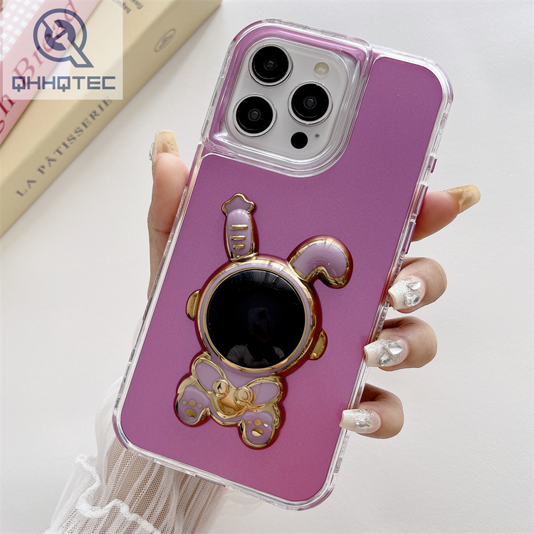 3d astronaut bunny 3 in 1 design phone case