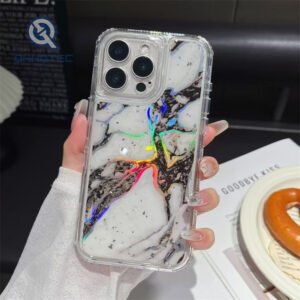 cool branded cell phone case with drip coloring and fashionable patterns