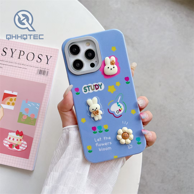 cute decoration 3 in 1 girl colorful case